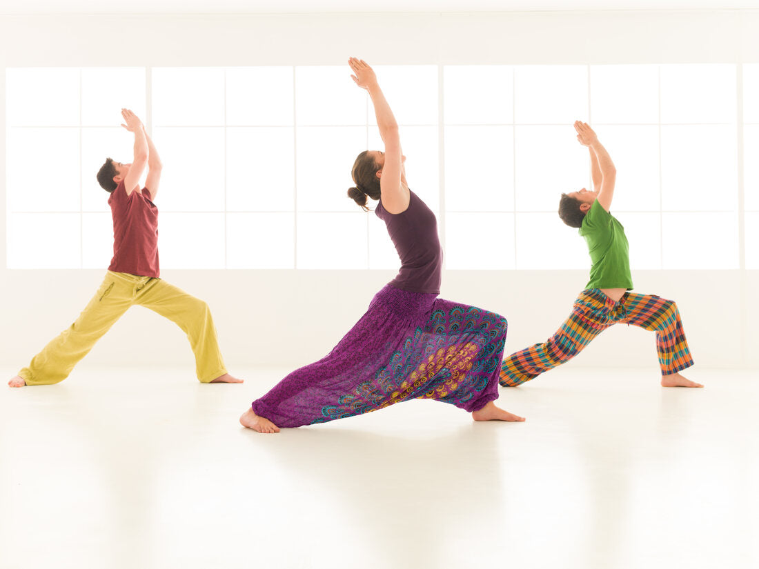 Yoga Practise with Sehyogi yoga pants for every body type, comfortable and eco friendly